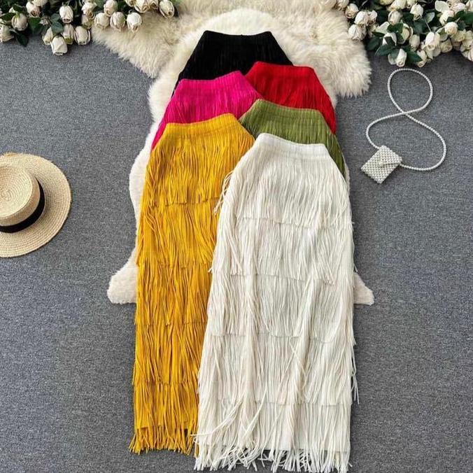 WRs Rok rumbai skrit panjang premium