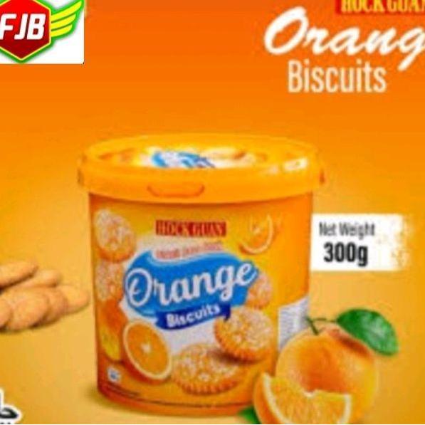 UBM HOCK GUAN ORANGE EMBER 300g Biskuit Rasa Jeruk Lezat dan Renyah