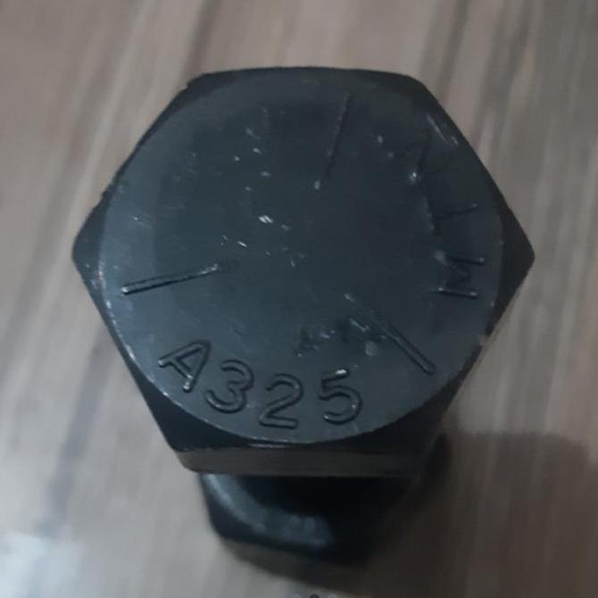 mur baut HTB A325 ASTM 5/8"3"/HEX BOLT a325+Nut 2H kunci 27