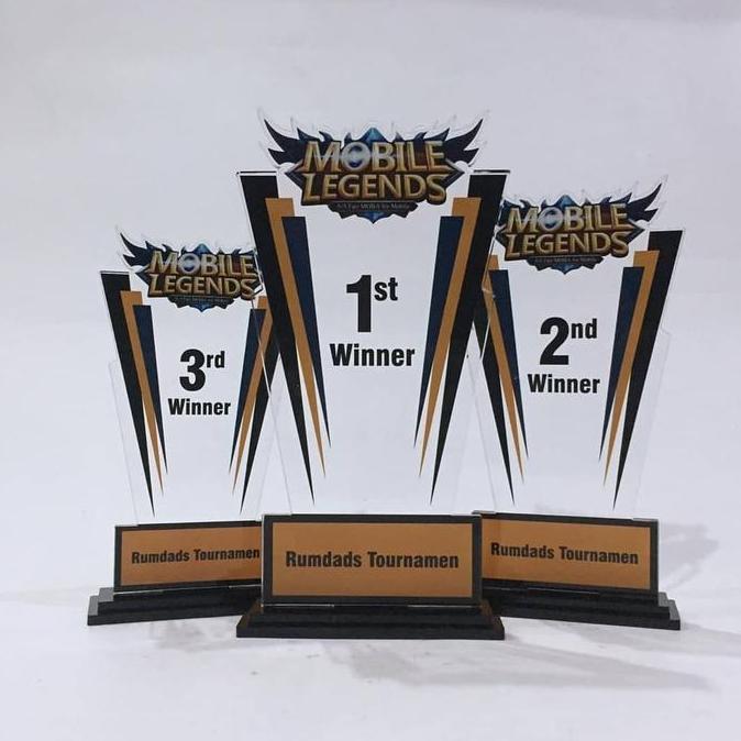Piala Mobile Legends Trophy Plakat Medali Mobile Legends (Plus Box)