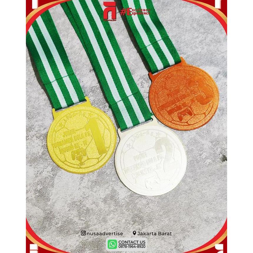 Medali Custom, Medali Logam, Medali Murah, Medali Sepakbola, Medali Futsal, Medali Tournament