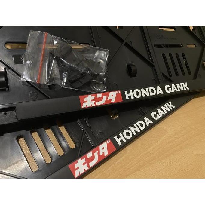 Honda Gank JDM dudukan plat nomor mobil