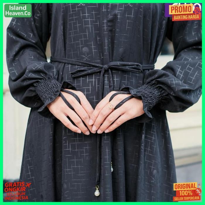 Quality Ellin Hijab - Abaya Wanita Emboss Palm Busui Friendly