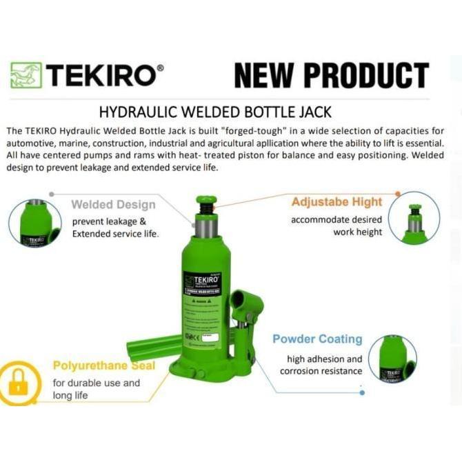 Grosir Tekiro Dongkrak Botol 2Ton - Au-Bj1909 / Dongkrak Mobil Kecil Minibus Suv Mpv