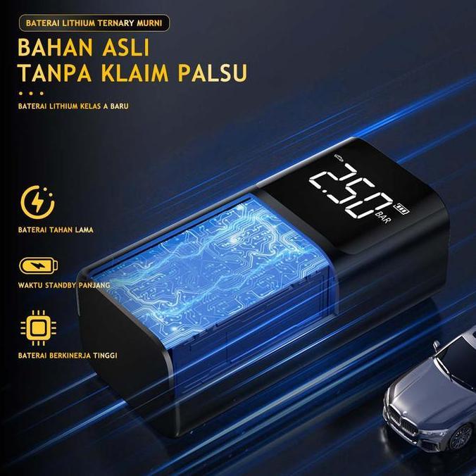 Grosir Jumper Aki Mobil Dan Motor Portable 10000Mah Dengan 150Psi Pompa Ban Dengan Power Bank Lampu 