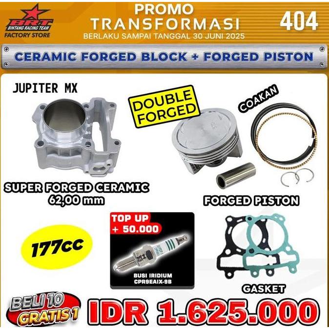 Promo Promo 403 Dan 404 Bore Up Blok Ceramic Brt Yamaha Vixion Nvl Nva / Mx King / Jupiter Mx / Mx N