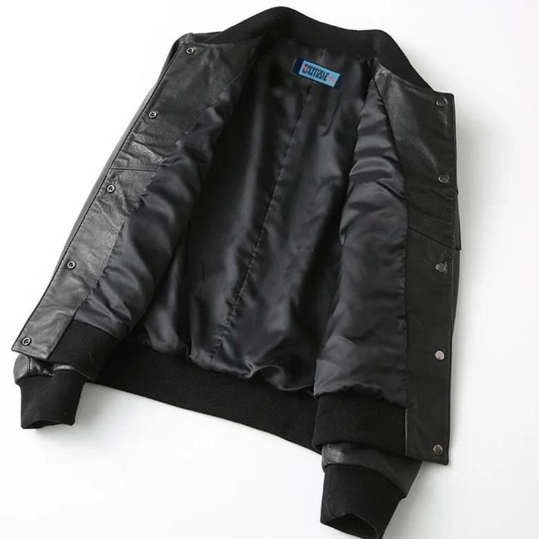 NEW Jacket Kulit Varsity Coach Bomber casual Jaket Kulit Bomber Vintage Jaket Semi Kulit Jaket Pria