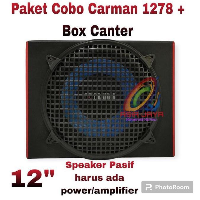 Murah Subwoofer Pasif 12 Inch Cm 1278 Carman 1278 Plus Box 12Inch Untuk Mobil Canter