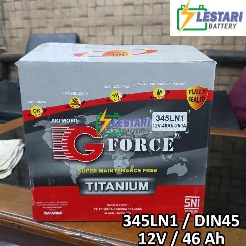Murah Aki Kering Gforce Titanium Kering 345Ln1 / Din 45