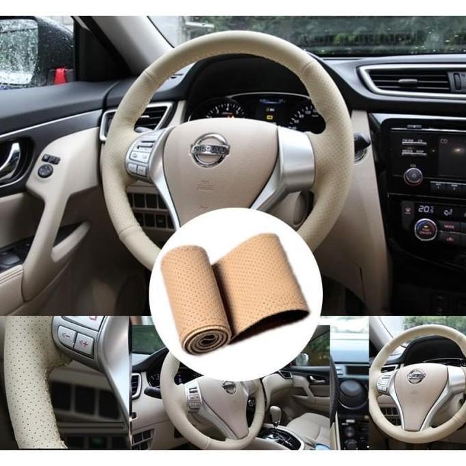 38cmDIY Dengan Alat Jahit Sarung Cover Stir/ Setir Mobil Kulit Asli