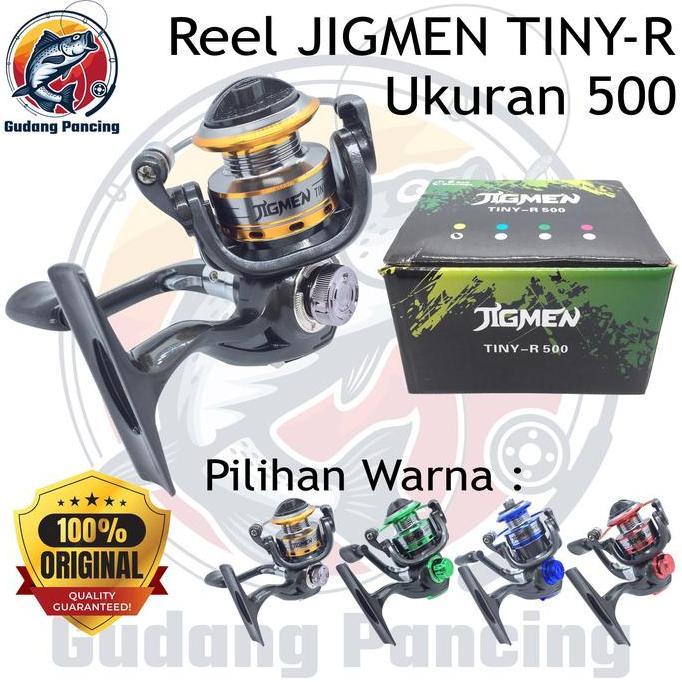 Jigmen Reel Mini Tiny-R Ukuran 500 Kerekan Atau Gulungan Pancing Ukuran Kecil Ultra Light Ul Tersedi