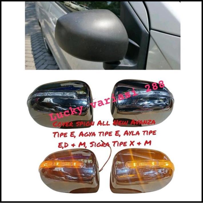HOT DEAL COVER SPION MIRROR COVER BATOK SPION ALL NEW AVANZA 2012 - 2018 TIPE E LAMPU(HARGA SEPASANG