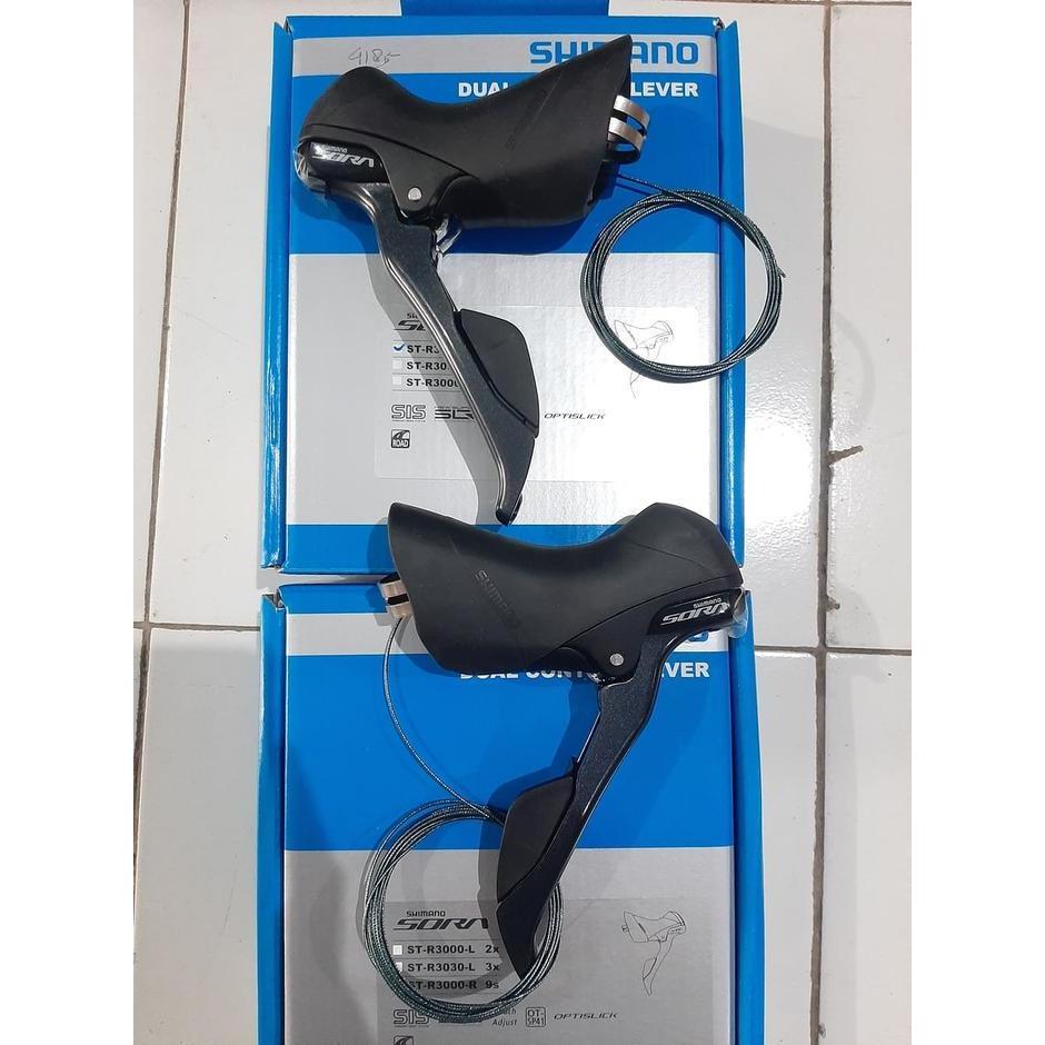 SHIFTER / BRIFTER SHIMANO SORA 2 x 9 speed RIGHT.LEFT ORIGINAL