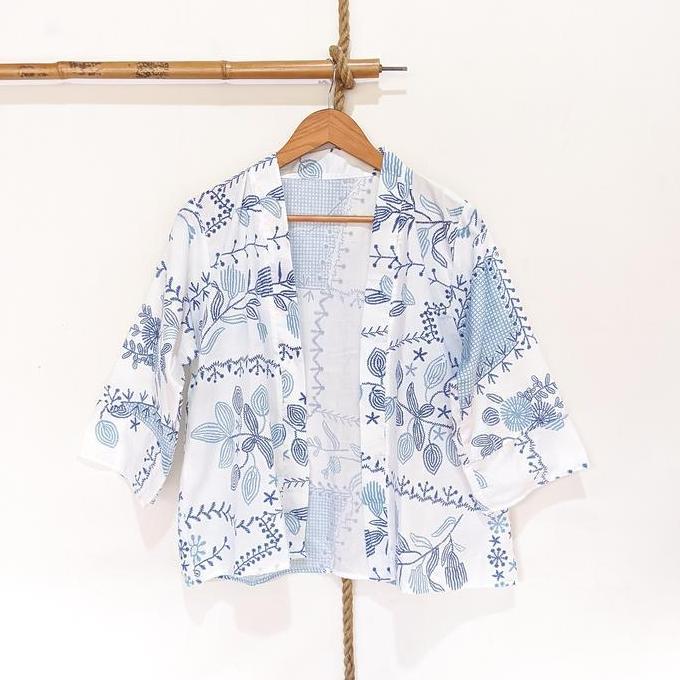 Cardigan Batik Lengan Wanita Outer Katun