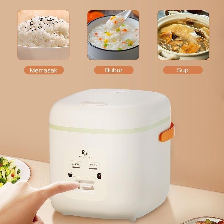 TERMURAH HAN RIVER Medan Rice Cooker 0.8L Magic Com Mini 400W