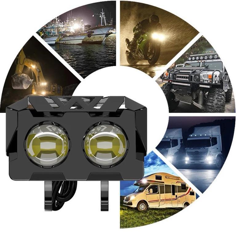 Awet Lampu Sorot Led Lampu Laser Foglamp Sql 2 Mata Motor Mobil / Lampu Tembak Led / Lampu Tembak Le