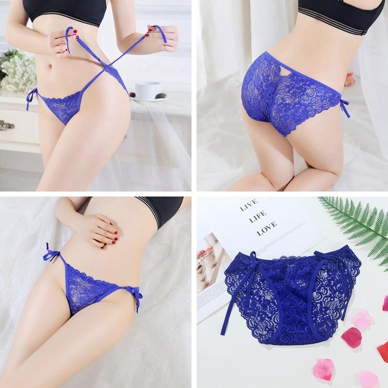 Best Sale Celana Dalam Big Size Renda G String Sexy Cd Wanita Low Waist Tali Samping 3C221