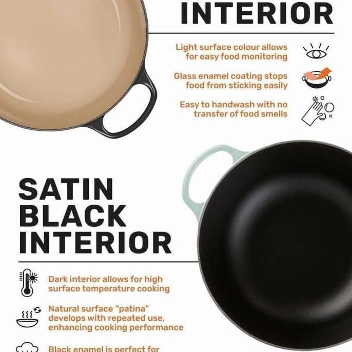 Murah Le Creuset Braiser Signature 26 Cm / 3.5 L Original Perancis