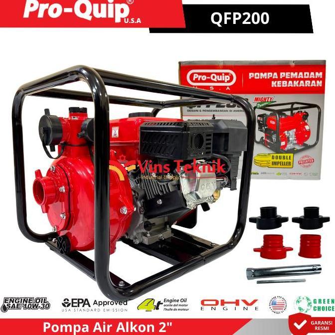 Murah Proquip Qfp200 Mesin Pompa Air Bensin Pompa Irigasi Pompa Alkon Water Pump Centrifugal 2" Qfp2