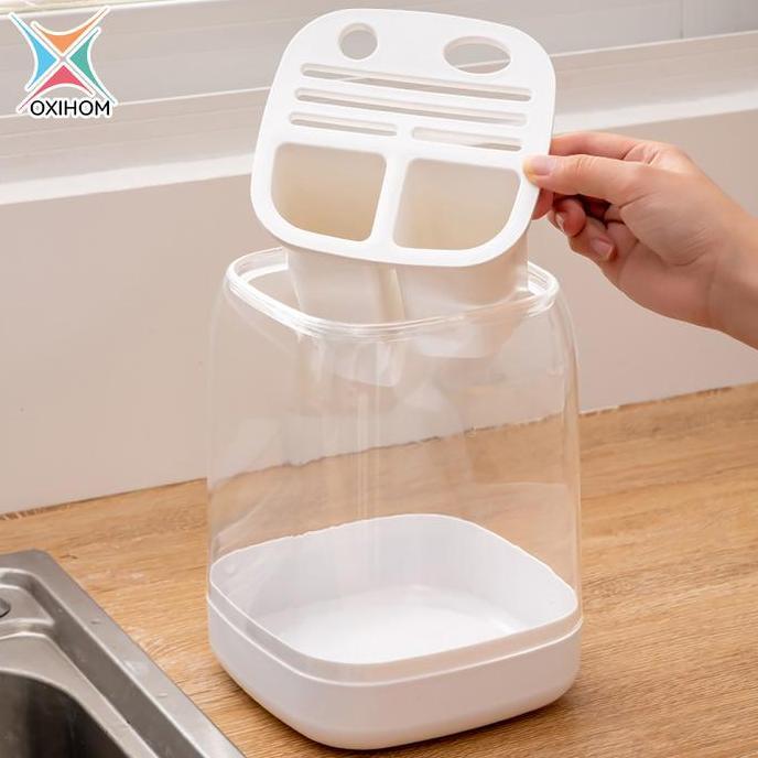Murah Oxihom Tempat Sendok Estetik Tempat Sendok Garpu Dengan Tutup Tempat Pisau Dapur Tenpat Sendok