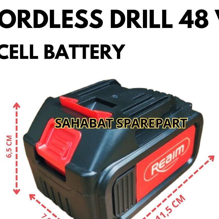 Baterai Bor Cordless Drill 48V 10 Baterai Sel