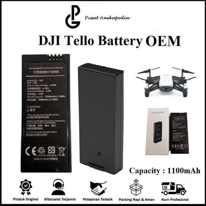 Dji Tello Battery Original - Batere Tello - Baterai Tello Original ready