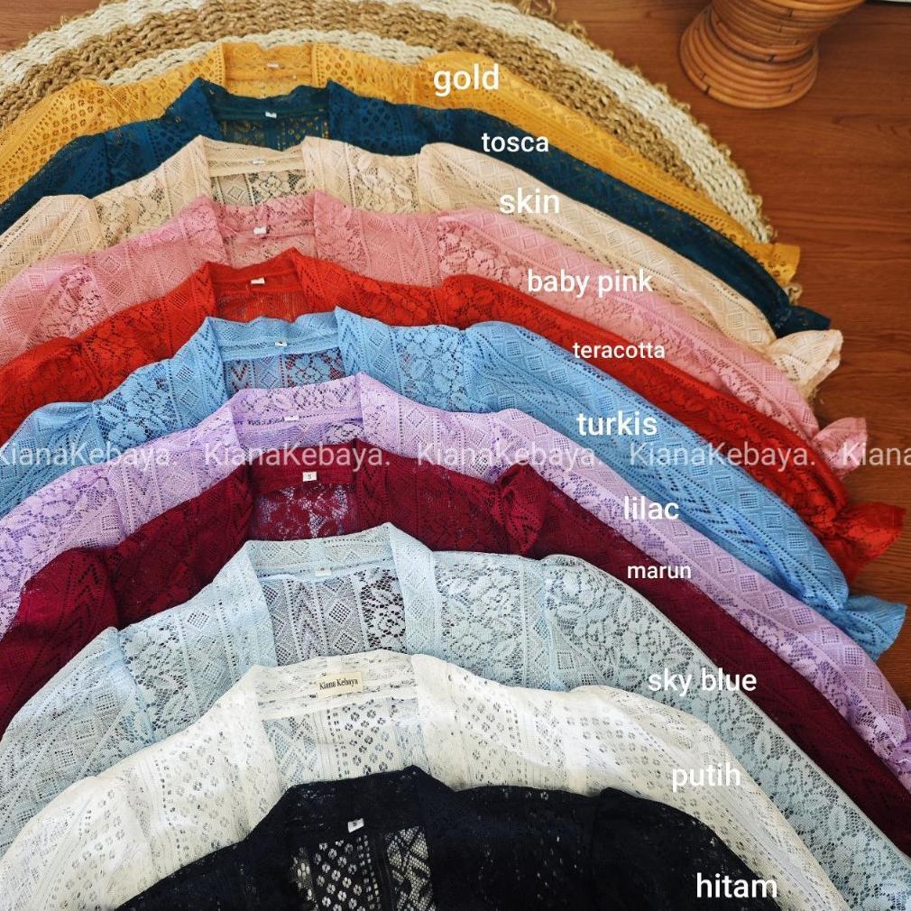 TERBARU (HANYA KEBAYA) BAJU KEBAYA BROKAT MALIKA BET PECAH LENGAN KERUT BALI WISUDA MODERN MURAH