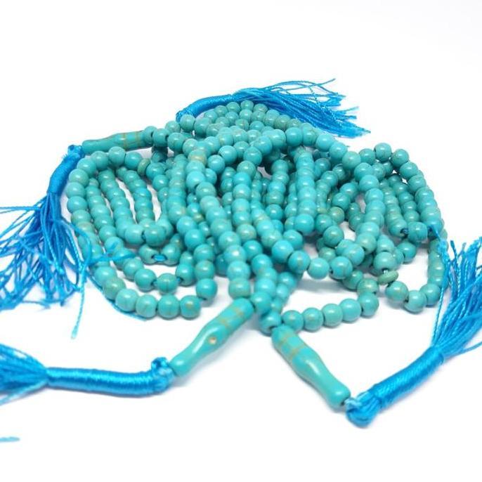 Tasbih Model Batu Pirus Isi 99 Butir. Asli dari Iran