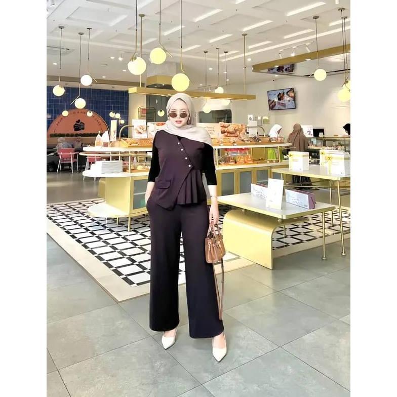 TERLARIS RACHEL SET CELANA +Rompi - Bestiie Fashion - Setelan Knit Premium - Vest Set Celana - Atasa