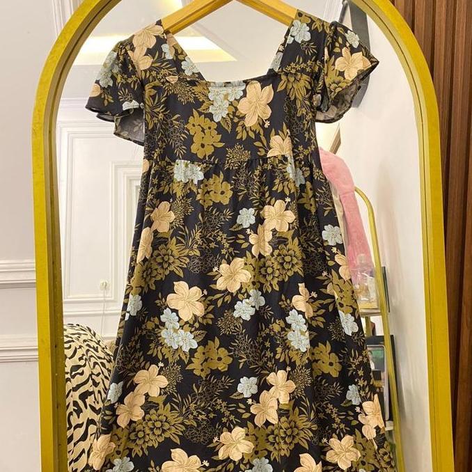 PR0M0 Daster Elzhava-Cloudy Dress-Btach 2 Busui Santai-Motif Batik-Midi-Basic Bali Rayon Viscose Ray