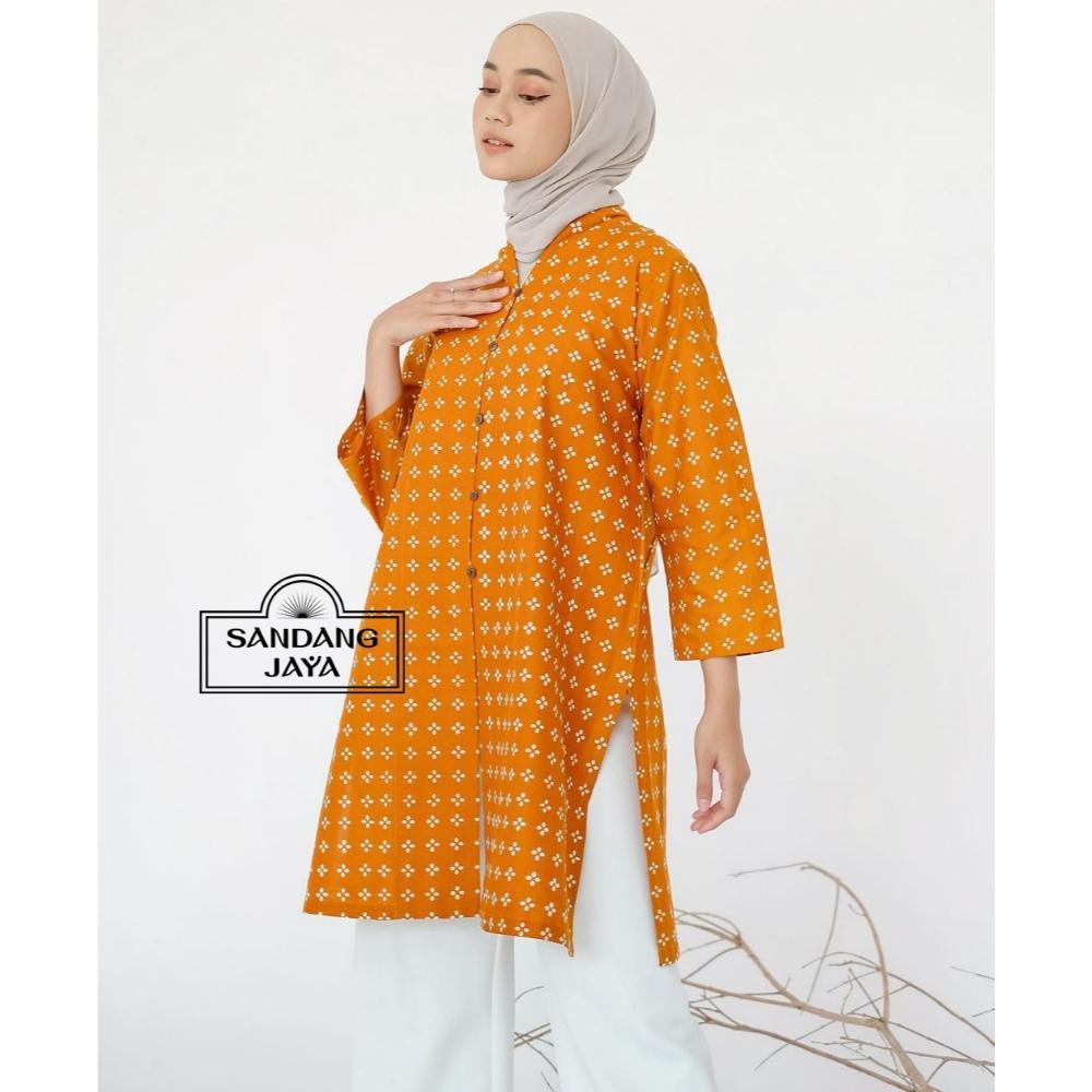 PROMO TERBARU SANDANG JAYAA - YURA SERIES TUNIK BATIK CAP ATASAN WANITA TERBARU KEKINIAN OUTFIT NGAN