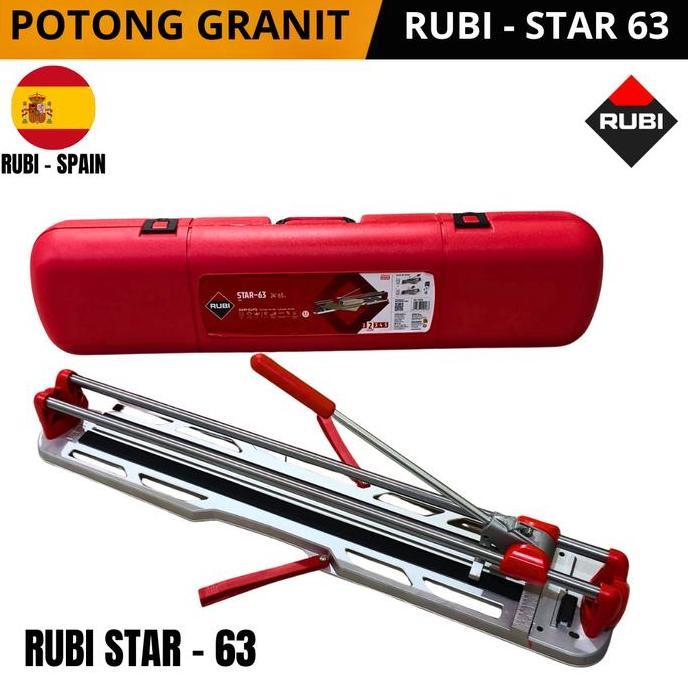 CHIYAQU RUBI STAR 63 Pemotong Granit Keramik Rubi Spanyol Pemotong Ubin ORI