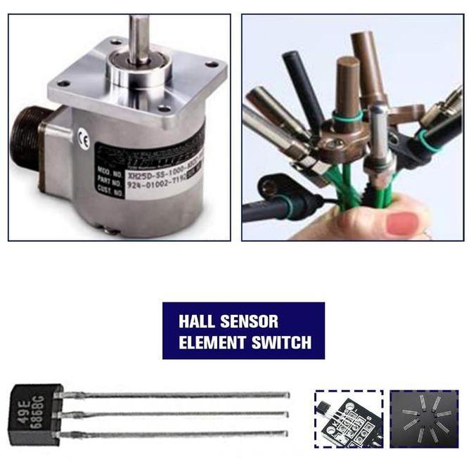 FEWRITZ 10buah Sensor Gas Sepeda Listrik Original 49e Hall Sensor Hall Effect Sensor Hall Element
