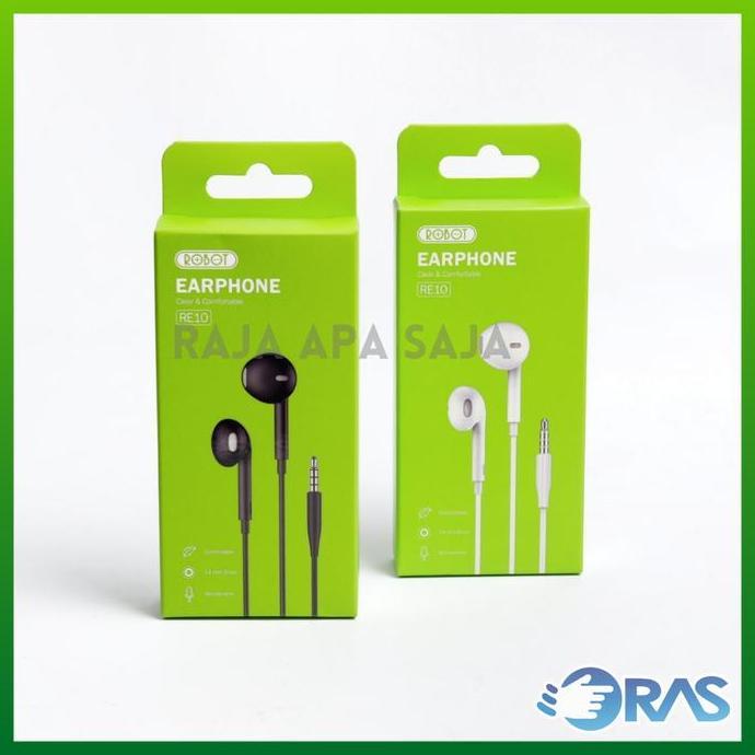 Odio- Headset Robot Re10 Full Bass Stereo - Handsfree Earphone Hetset Handset Henset Hedset Bas