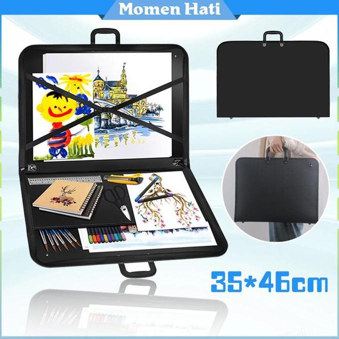 SASGIVER Drawing Bag Waterproof Ukuran A3 PP Tas Gambar Menggambar