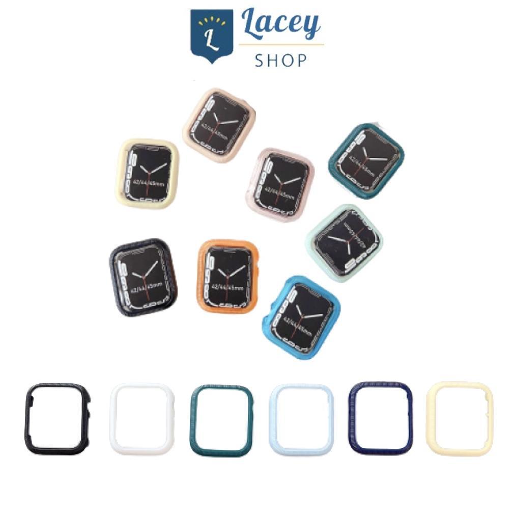 PROMO TERBARU Case Apple Watch Silicon PC 38 40 41 44 42 45mm iWatch Series 7/SE/6/5/4/3/2/1