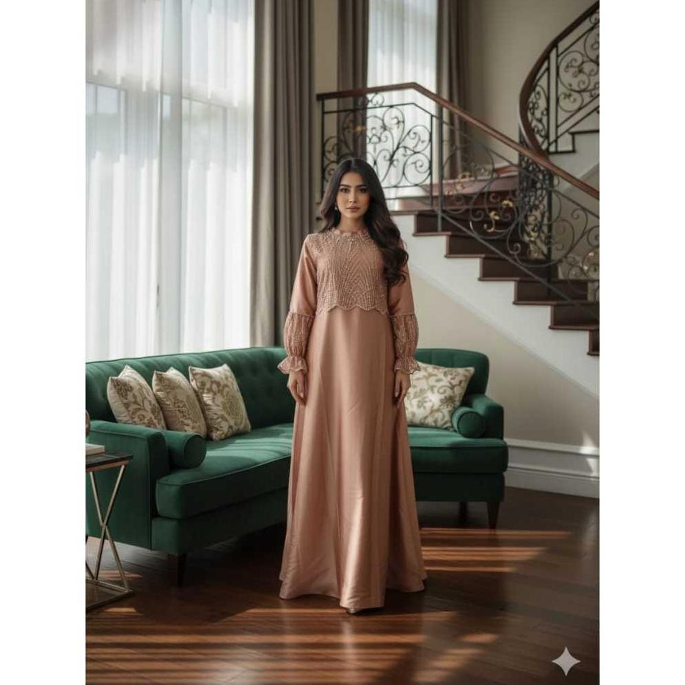 Fgk-24 (Bonus Hijab) Gamis Lebaran Joanna Springkel GamisviralGamislebaran2026Wanitamuslimah Fgk-24