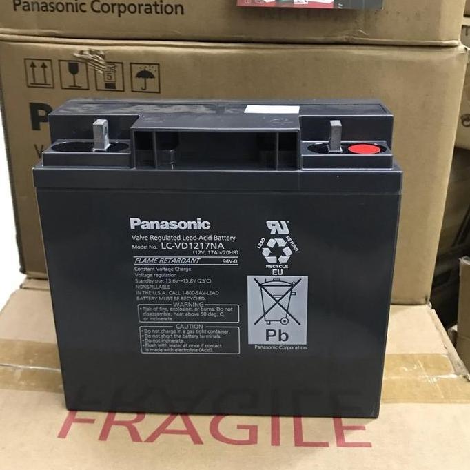 ACCU AKI BATERAI UPS BATTERY KERING VRLA PANASONIC 12V 17AH / 20HR