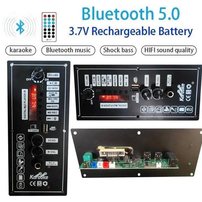 Papan Amplifier Mp3 Audio Mobil 3.7V 7.4V Papan Deer Karaoke Amplifier