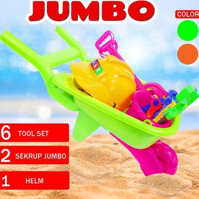 ready Mainan Troli Peralatan Jumbo/ Trolley Tool Set Jumbo/Gerobak Jumbo