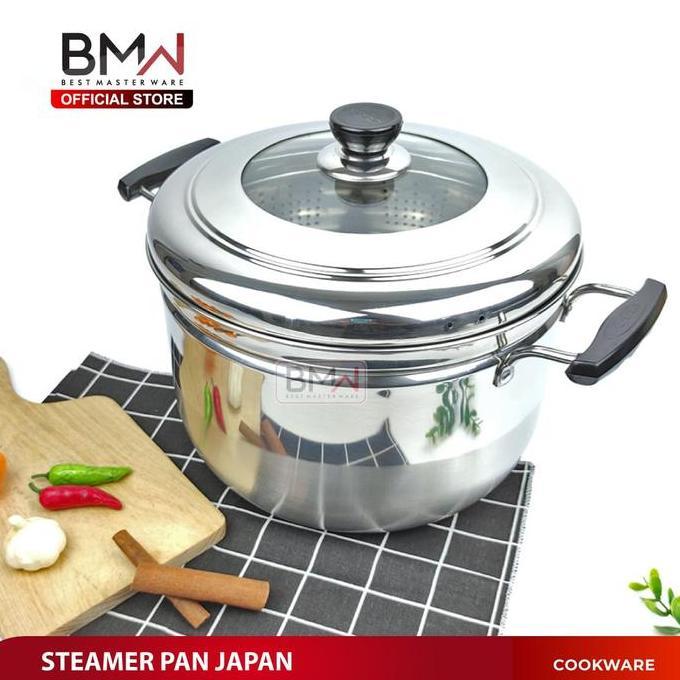24CM PANCI KUKUS STAINLESS STEEL DANDANG PANCI STEAMER LANGSENG SARANGAN