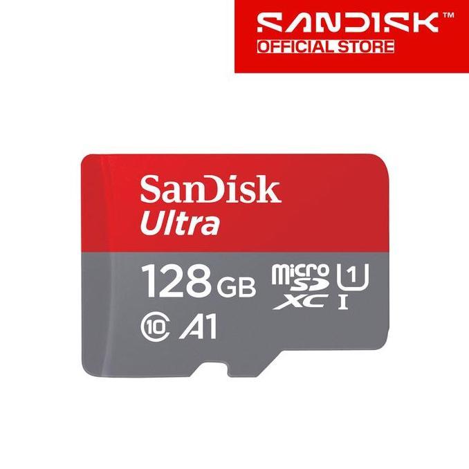 SANDISK MICROSDXC ULTRA A1 128GB 140MB/S CLASS 10 UHS-I - NO ADAPTER ORIGINAL DAN TERPERCAYA