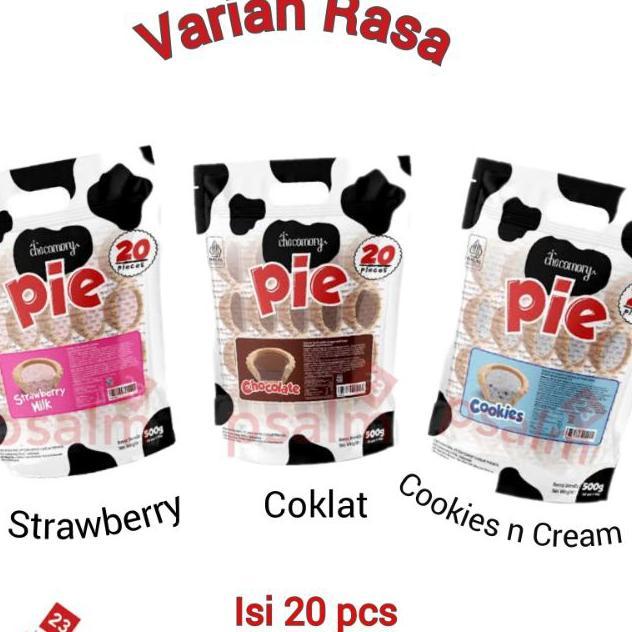 Chocomory Pie Chocolate Strawberry Cookies N Cream Blackrose Pie Cimory All Varian Isi 20Pcs (Free B