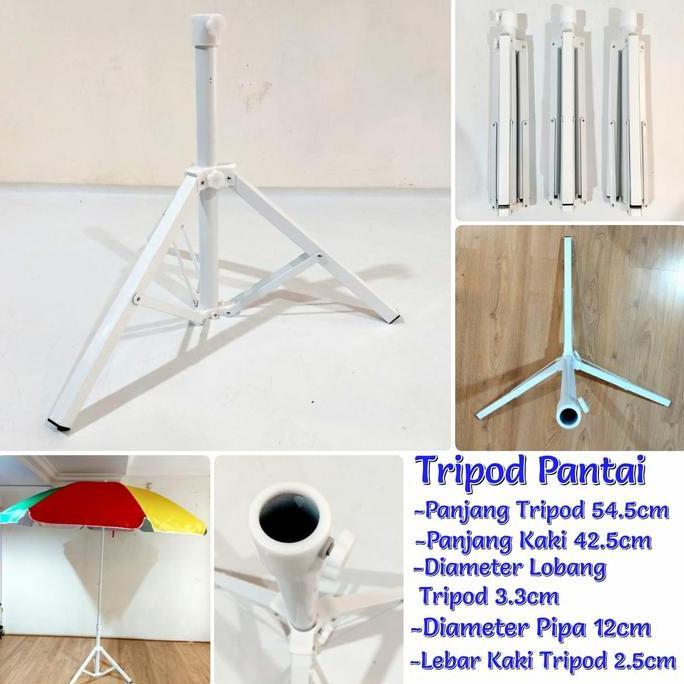 Whystudio- Kaki Tripod Payung Pantai Ukuran Besar Dan Ukuran Kecil