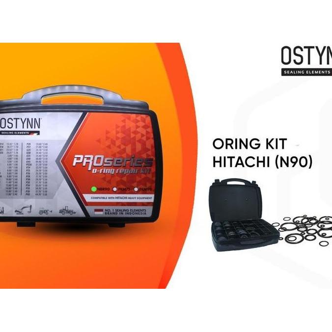 CEFRUCHE Oring Kit NBR90 OSTYNN O Ring Repair Karet Seal Set Box HITACHI
