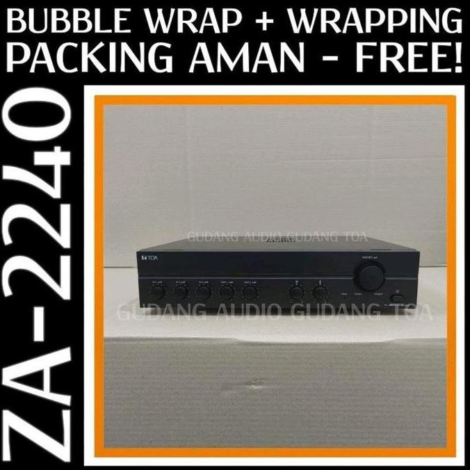 ZA-2240 POWER MIXER AMPLIFIER TOA AMPLI MASJID MUSHOLA ORIGINAL 240 WATT