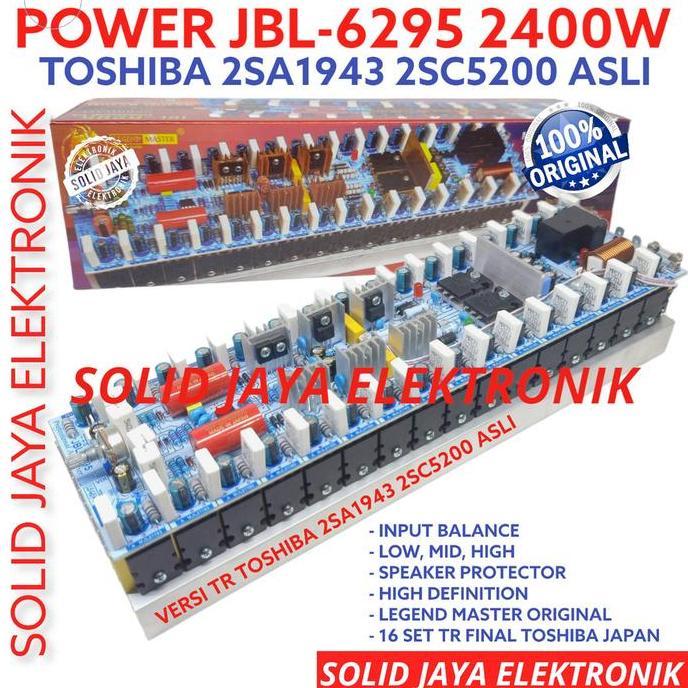 KIT POWER AMPLIFIER FOR JBL6295 2400W 3200W MONO PLUS TR FINAL TOSHIBA 2SA1943 2SC5200 MJL MJL21193 