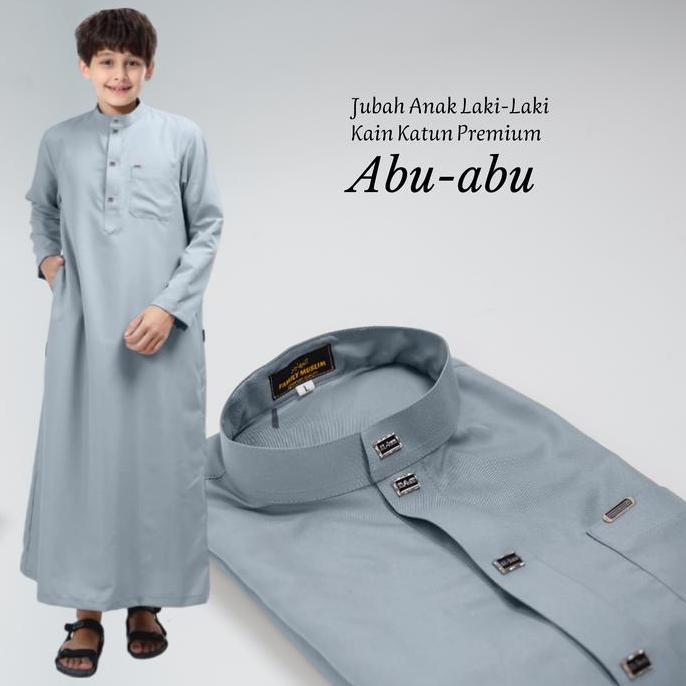 Al haz jubah anak laki-laki lengan panjang usia 1-14 tahun bahan katun madinah new motif Gamis Musli