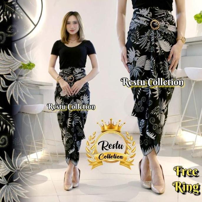 Hadirpopuler- Rok Lilit Motif Batik Motif Terbaru Bawahan Wanita Kebaya Wisuda Kondangan Tunangan Ni