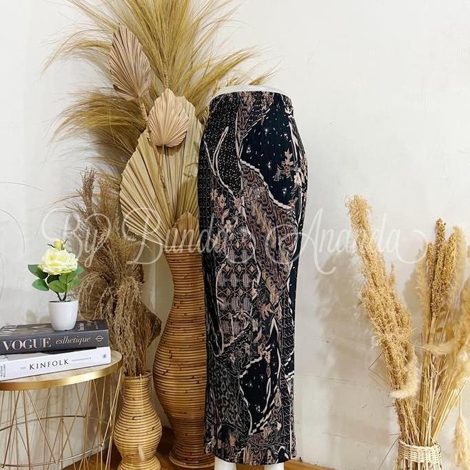 Hadirpopuler- Rok Batik Plisket / Rok Kebaya / Rok Kondangan Batik Bawahan Kebaya Real Pict Wanita P